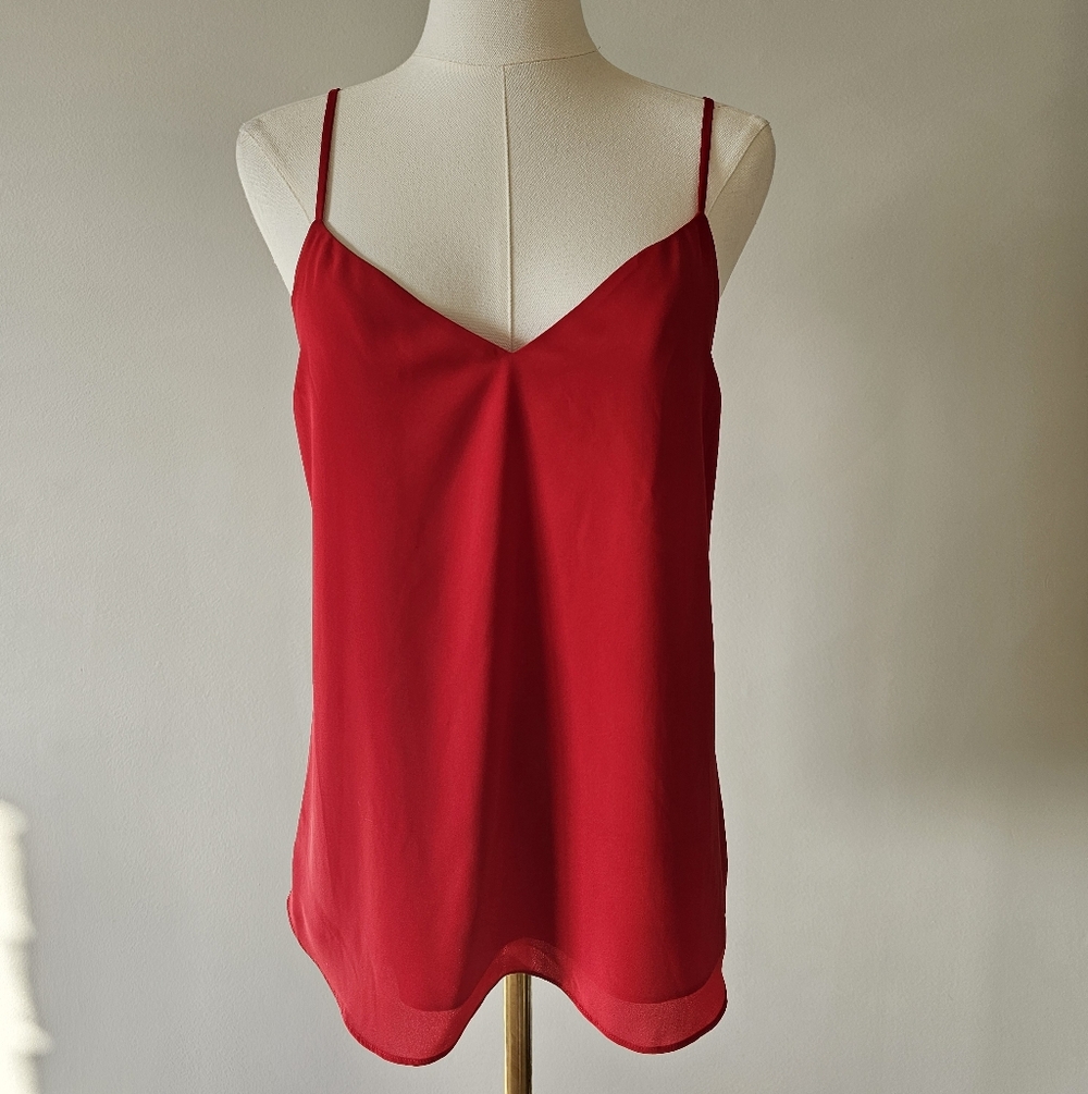 Aritzia Babaton XS Everly Elegant Red Women's Camisole tank Top